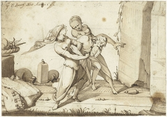 Lot en zijn dochters by Gerard ter Borch I