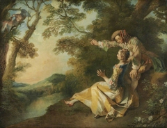 Lovers in a Landscape by Nicolas Lancret