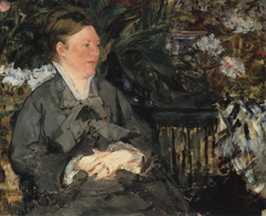 Madame Manet in the Conservatory by Edouard Manet