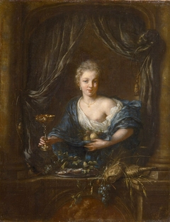 Mädchen mit Pokal am Fenster by Ottmar Elliger the Younger