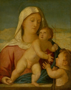 Madonna and Child with Saint John the Baptist by Anonymous