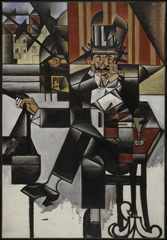 Man in a Café by Juan Gris