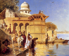 Mathura Ghats by Edwin Lord Weeks