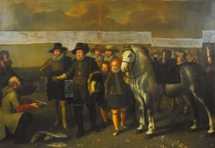 Maurits (1567-1625) and Frederik Hendrik (1584-1647), Princes of Orange, on the Beach at Scheveningen by Adriaen van Nieulandt the younger