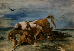 Mazeppa on the Dying Horse by Eugène Delacroix