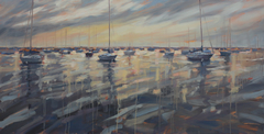 Monroe Harbor Morning by Kristin K Hosbein