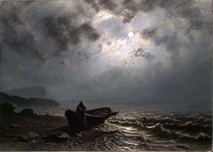 Moonlight on the Norwegian Coast by Knud Baade