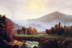 Morning Mist Rising In Plymouth, New Hampshire by Thomas Cole