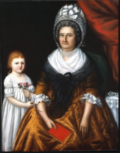 Mrs. John Moale (Ellin North) and Her Granddaughter, Ellin North Moale by Joshua Johnson