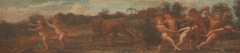 Naked Boys or Putti with Lions by manner of Francis Cleyn the elder