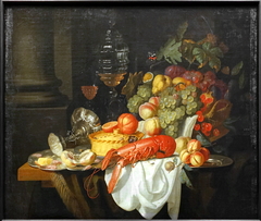 Nature morte au homard by Johannes Hannot