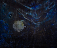 Night Landscape / moon by Lydia Gravanis