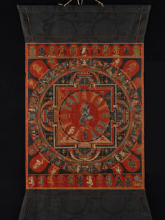 Nine-deity Mandala of Two-armed Hevajra by anonymous painter