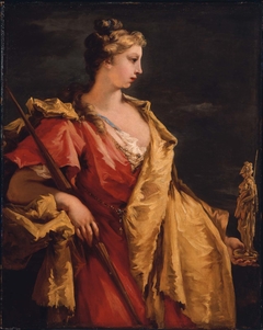 Nobility Holding a Statue of Athena by Giovanni Antonio Pellegrini