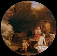 Nymphes et Satyre by Cornelius van Poelenburgh