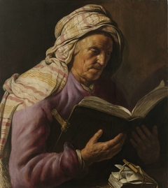 Old Woman Reading by Jan Lievens