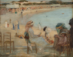 On the beach (Royan) by Rupert Bunny