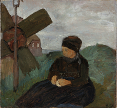 Oostfries meisje in de duinen by Paula Modersohn-Becker