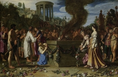 Orestes and Pylades Disputing at the Altar by Pieter Lastman