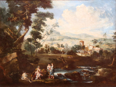 Paysage avec figures by Francesco Zuccarelli