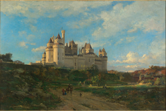 Paysage : Le Château de Pierrefonds by Emmanuel Lansyer