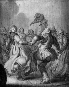 Peasant dance by Adriaen van de Venne