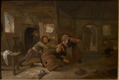 Peasants Fighting over Cards by Jan Steen