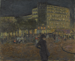 Place Pigalle at Night by Pierre Bonnard