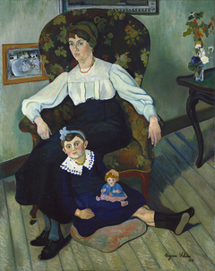 Portrait de Marie Coca et sa fille by Suzanne Valadon