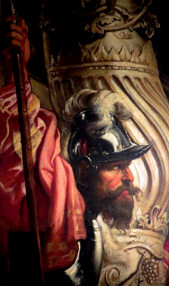 Portrait of a Halbardier (fragment) by Peter Paul Rubens