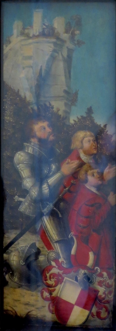 Portrait of a Knight and His Two Sons by Lucas Cranach the Elder