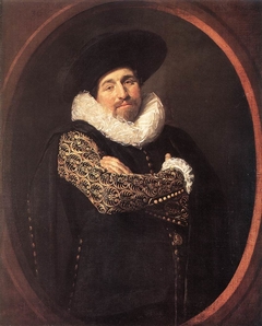 Portrait of a man, possibly Isaac Massa by Frans Hals