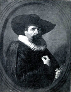 Portrait of a man with hat and ruff collar by Frans Hals