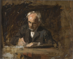 Portrait of Benjamin Eakins (Sketch for The Writing Master) by Thomas Eakins