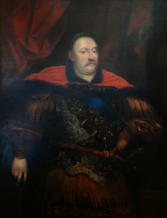 Portrait of John III Sobieski in jewelled scale armour by Unknown Artist