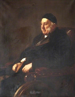 Portrait of Lord Overstone in his Wheelchair by Francis Montague Holl