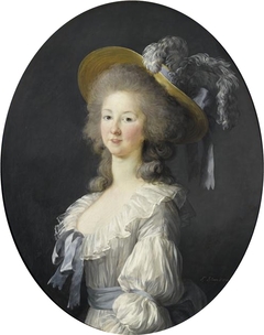 Portrait of Marie-Thérèse-Louise de Savoie-Carignan, Princess of Lamballe by Elisabeth Louise Vigée Le Brun