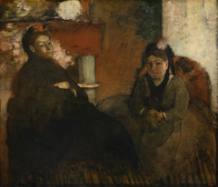 Portrait of Mme. Lisle and Mme Loubens by Edgar Degas