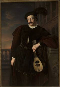 Portrait of singer Wilhelm Troszel as Don Juan by Józef Simmler