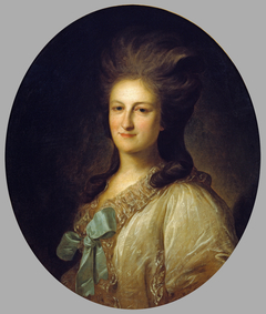 Portrait of V.E.Novosiltsova by Fyodor Rokotov