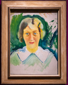 Porträtstudie Lucia Kiel by August Macke