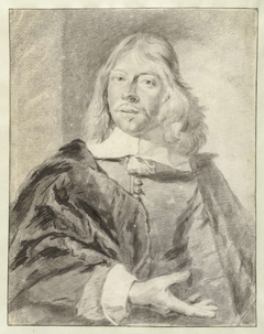 Portret van de schilder Philips Wouwerman by Cornelis Visscher II