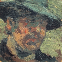 Portret van een man met hoed by Theo van Doesburg