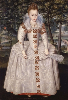 Princess Elizabeth (Elizabeth of Bohemia, 'The Winter Queen'), 1596–1662, aged seven by Robert Peake the elder