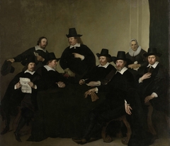 Regenten Regents of the Nieuwe Zijds Institute for the Outdoor Relief of the Poor, Amsterdam, c 1650 by Jacob Adriaensz Backer