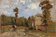 Road to Versailles, Marly-le-Roi by Camille Pissarro