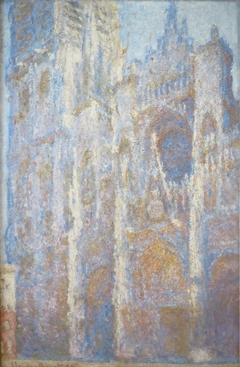 Rouen Cathedral, Portal and Tower d'Albane, Midday by Claude Monet