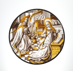 Roundel with Annunciation to the Virgin by Anonymous