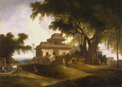 Ruins of the Naurattan, Sasaram, Bihar by Thomas Daniell