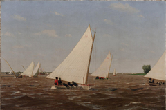 Sailboats Racing on the Delaware by Thomas Eakins